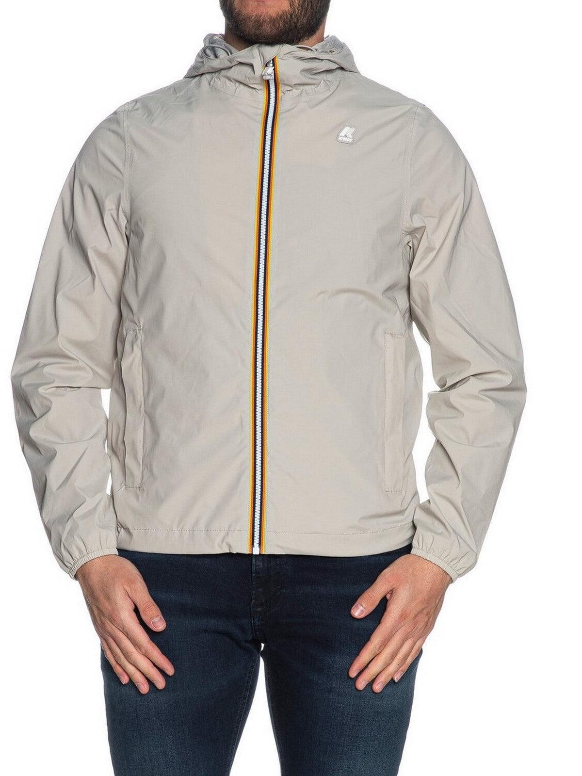 K-WAY Giubbino Uomo Jack stretch nylon jersey K2121NW 634 Beige - Stilato