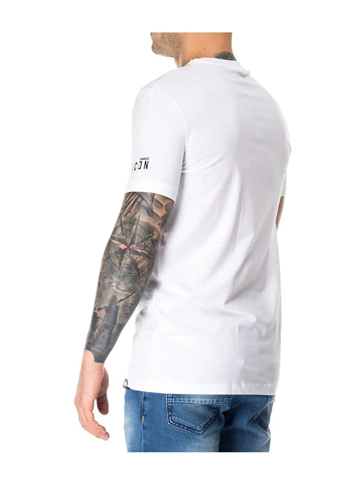 DSQUARED2 T-Shirt e Polo Uomo D9M20447 100 Bianco - Stilato