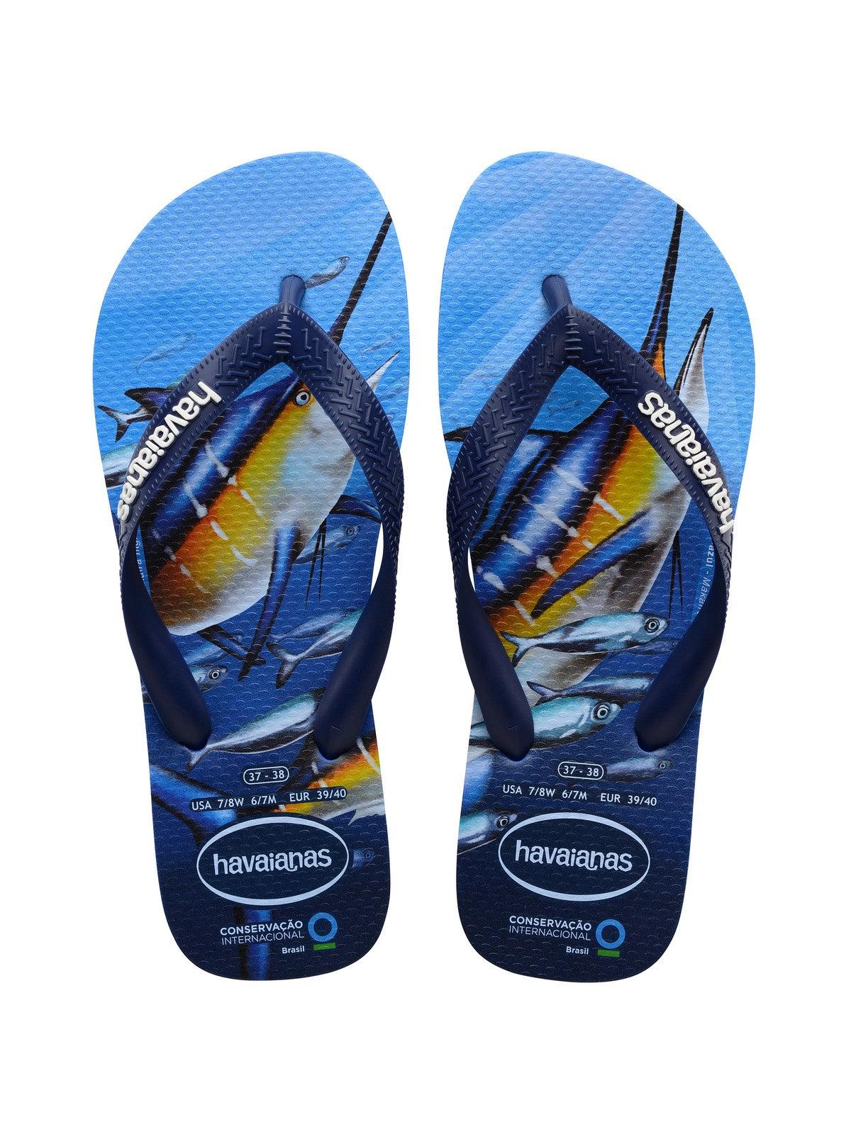 HAVAIANAS Infradito Unisex adulto Hav. conservation international 4119507.3847 Blu - Stilato