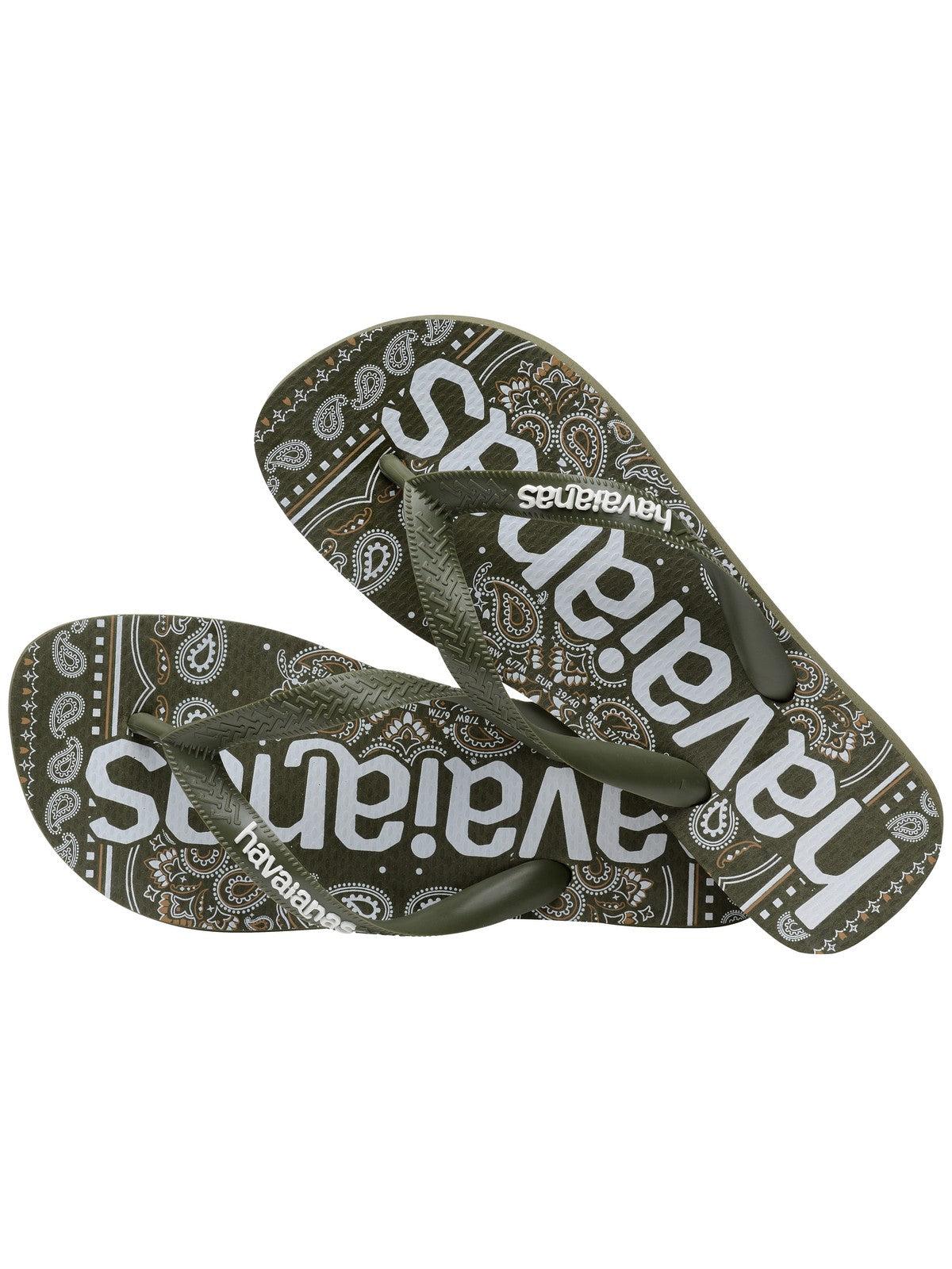 HAVAIANAS Infradito Unisex adulto Hav. Top logomania fashion 4148449.0869 Verde - Stilato