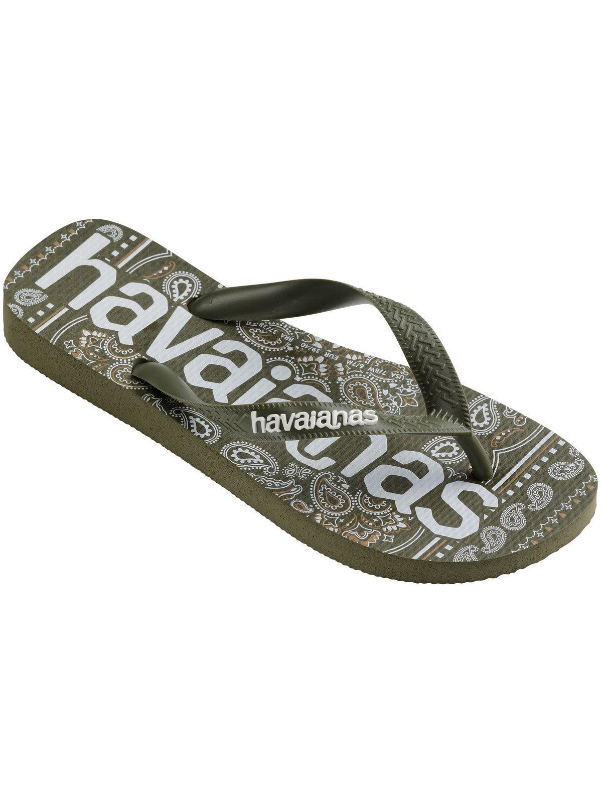 HAVAIANAS Infradito Unisex adulto Hav. Top logomania fashion 4148449.0869 Verde - Stilato