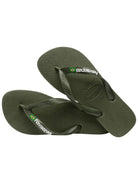 HAVAIANAS Infradito Unisex adulto Hav. Brasil logo 4110850.3058 Verde - Stilato