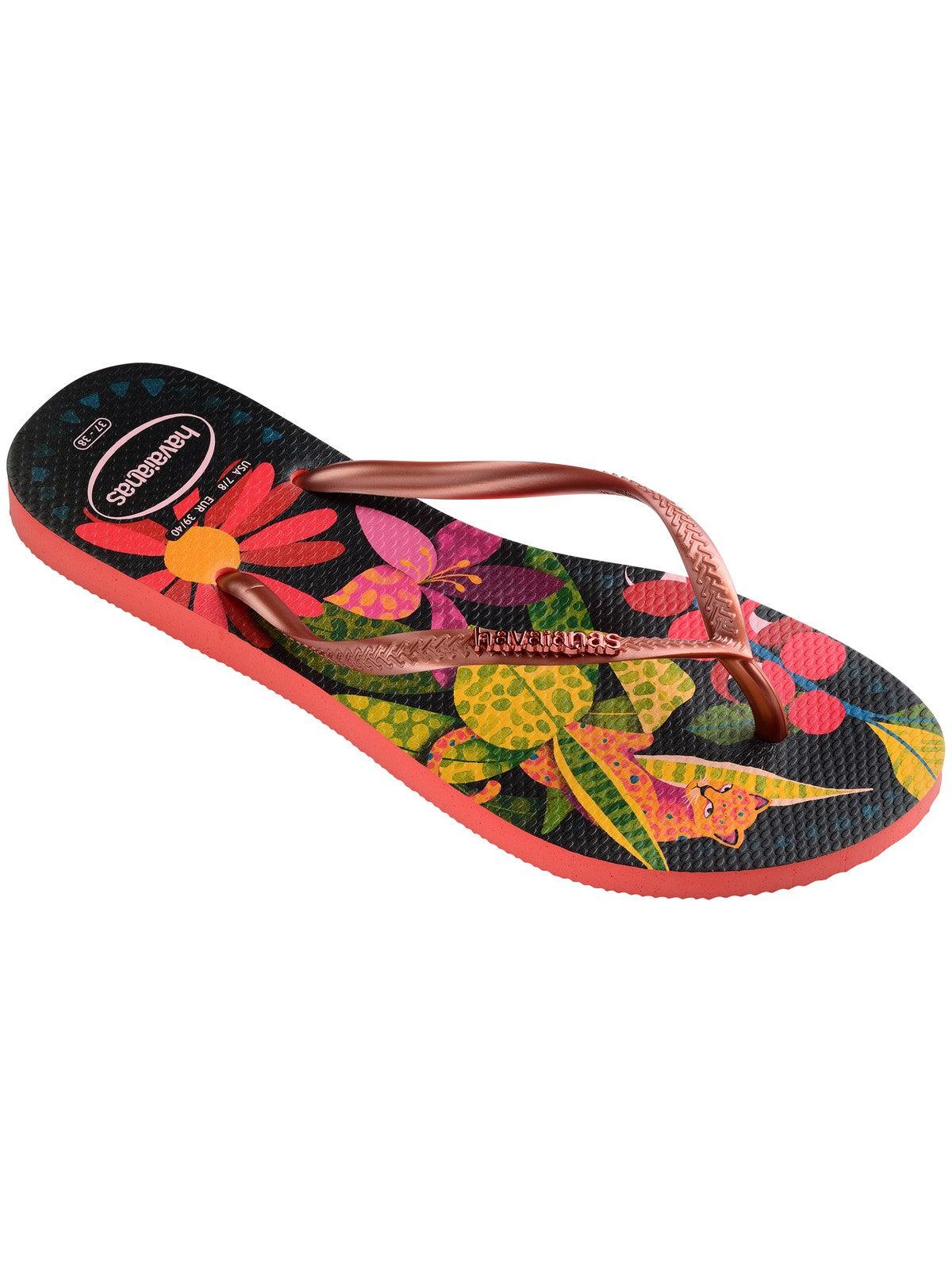 HAVAIANAS Infradito Donna Hav. Slim Tropical 4122111.1256 Rosa - Stilato