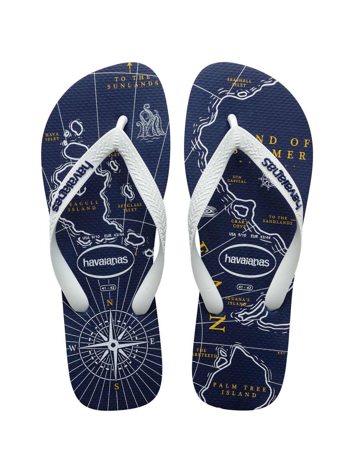 HAVAIANAS Infradito Uomo Hav. Top Nautical 4137126.3525 Blu - Stilato