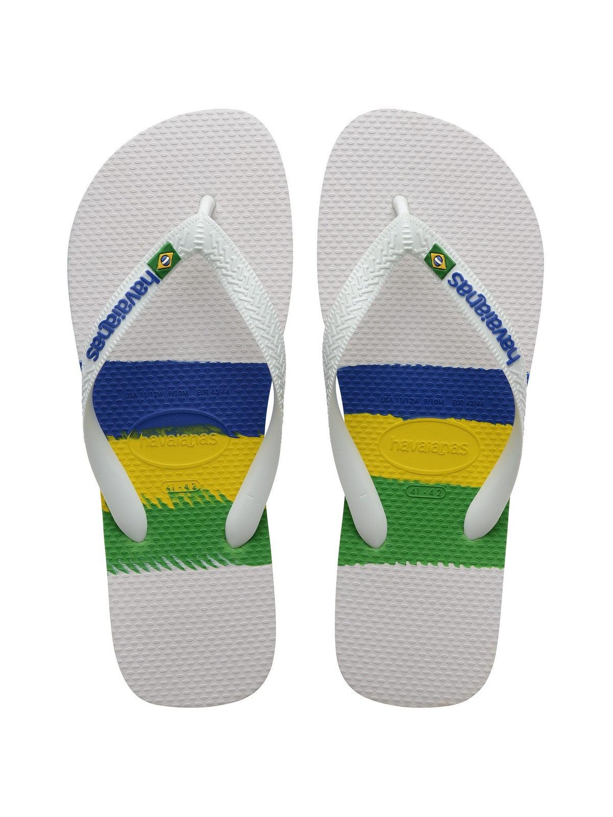 HAVAIANAS Infradito Unisex adulto Hav. Brasil Tech 4147239.0001 Bianco - Stilato