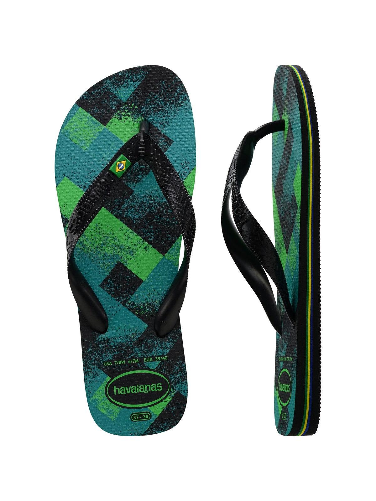 HAVAIANAS Infradito Unisex adulto Hav. Brasil Fresh 4145745.7662 Nero - Stilato