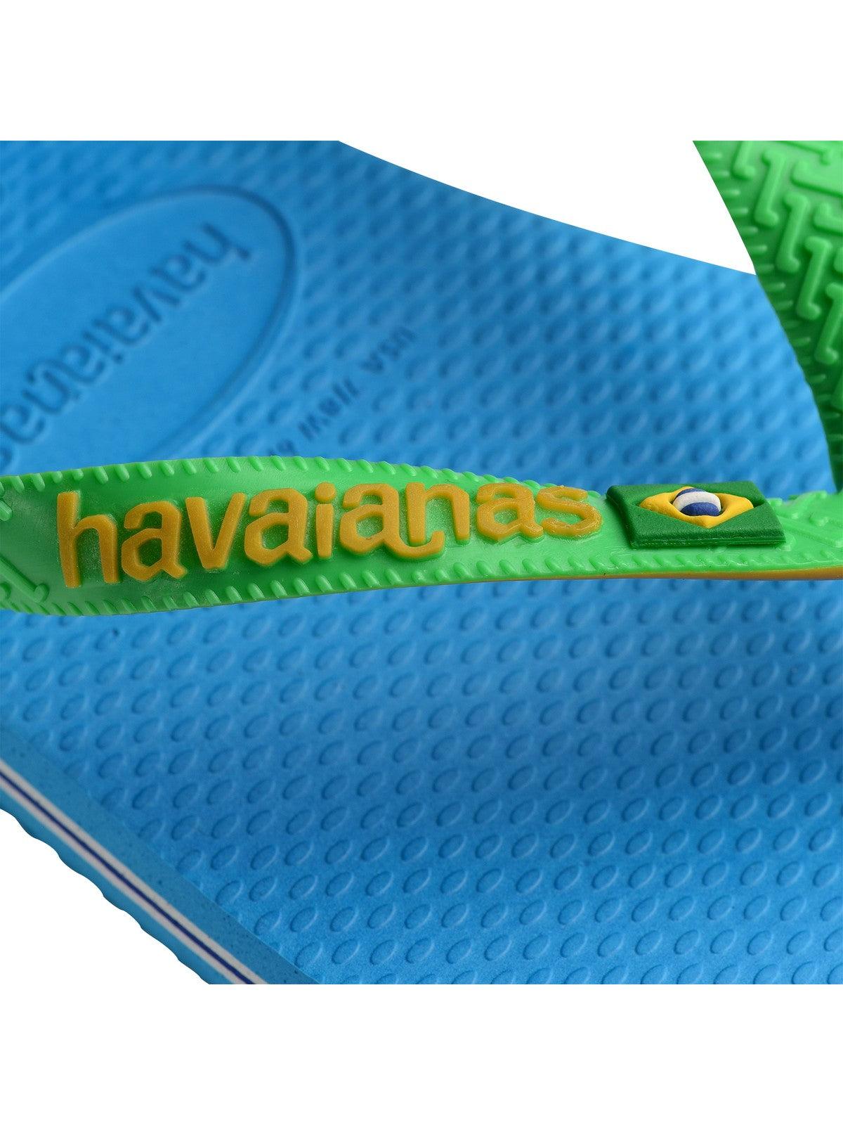 HAVAIANAS Infradito Unisex adulto Hav. Brasil mix 4123206.1989 Turchese - Stilato