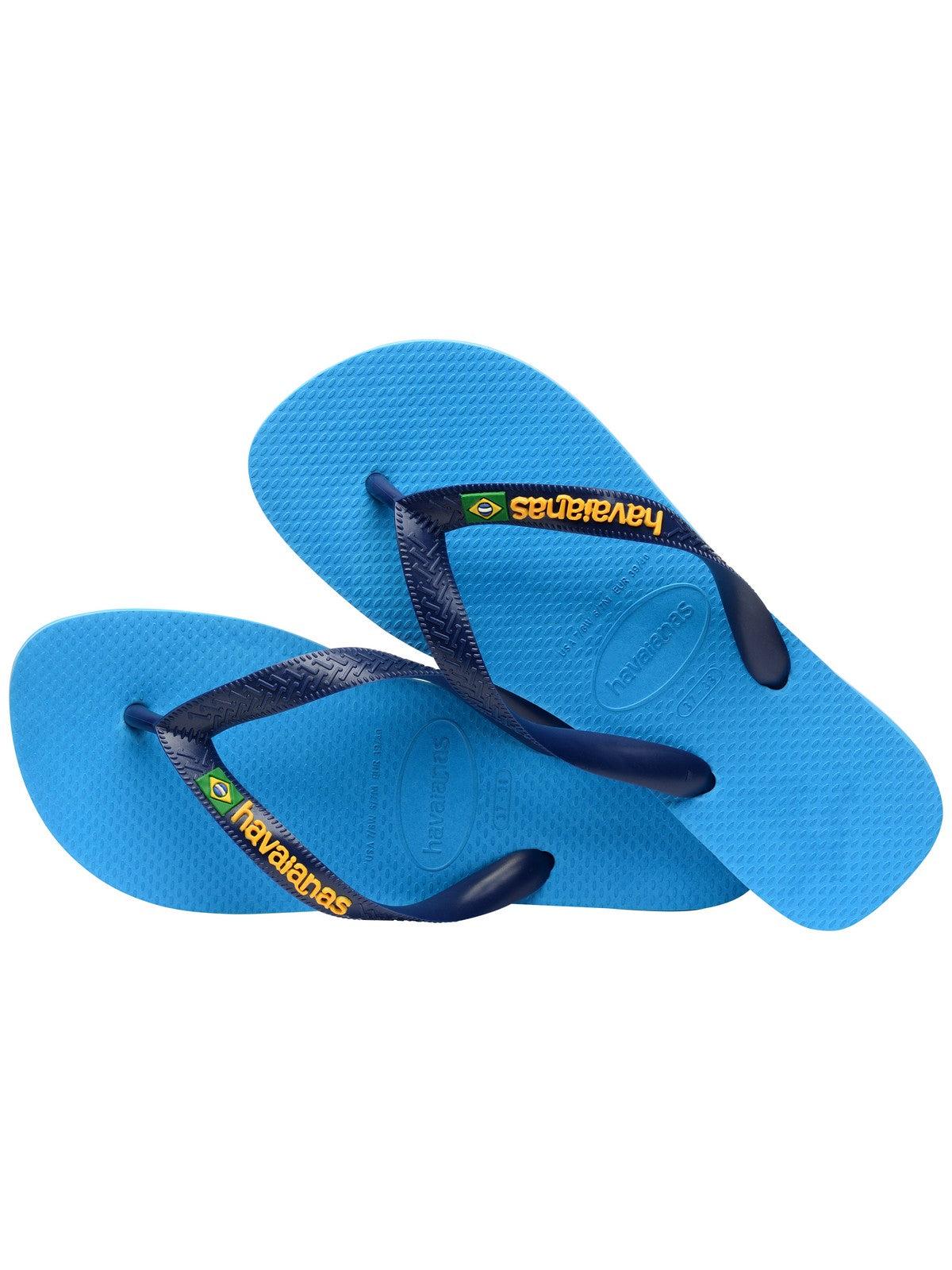 HAVAIANAS Infradito Unisex adulto Hav. Brasil logo 4110850.6946 Turchese - Stilato