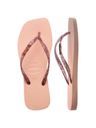 HAVAIANAS Infradito Donna Hav. square logo metallic 4148257.0076 Rosa - Stilato