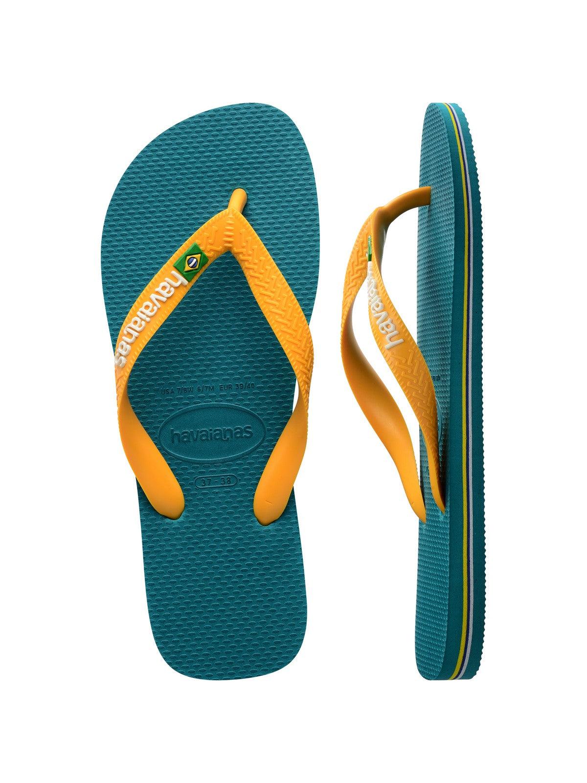 HAVAIANAS Infradito Donna Hav. Brasil logo 4110850.1832 Verde - Stilato