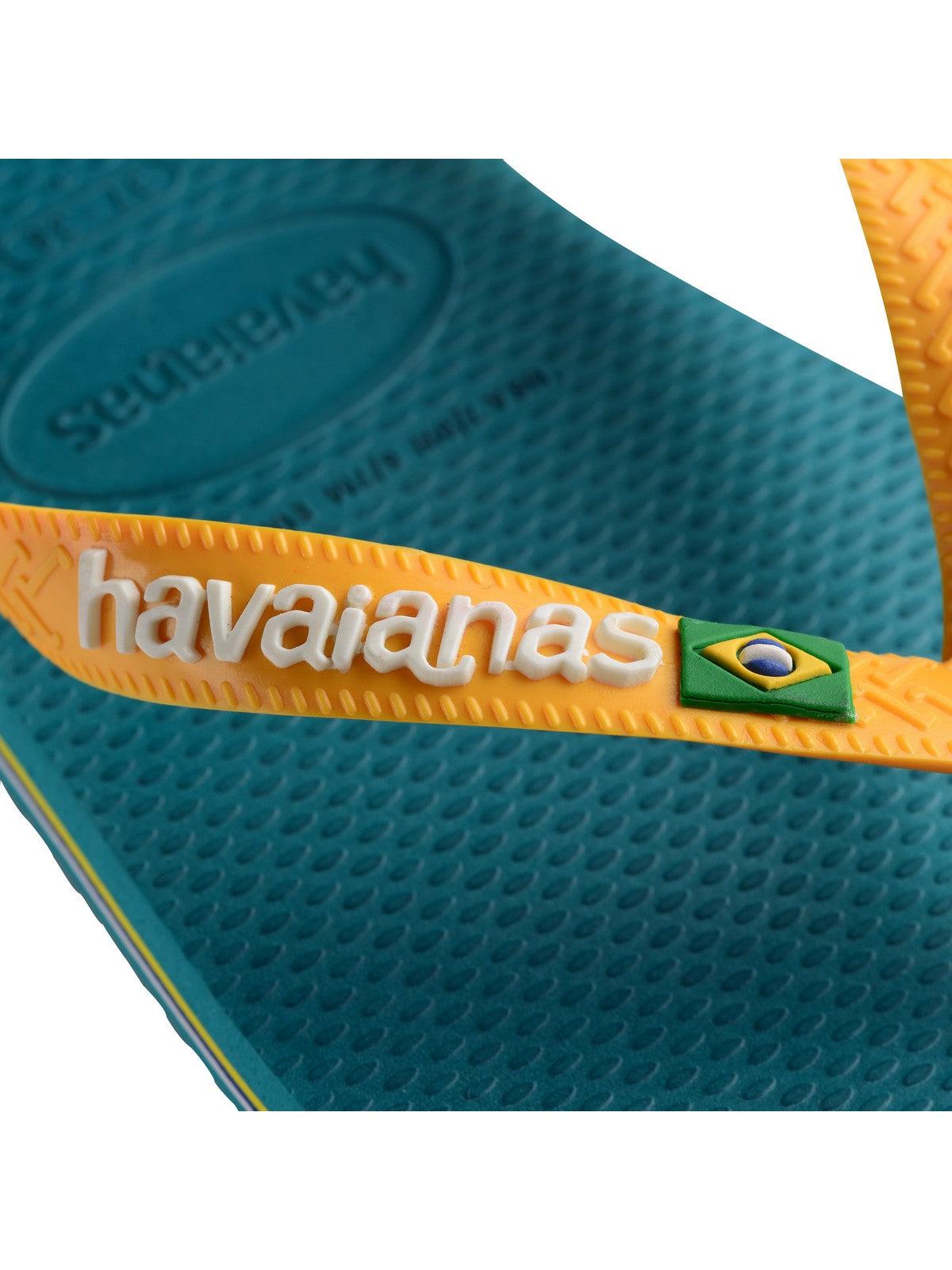 HAVAIANAS Infradito Donna Hav. Brasil logo 4110850.1832 Verde - Stilato