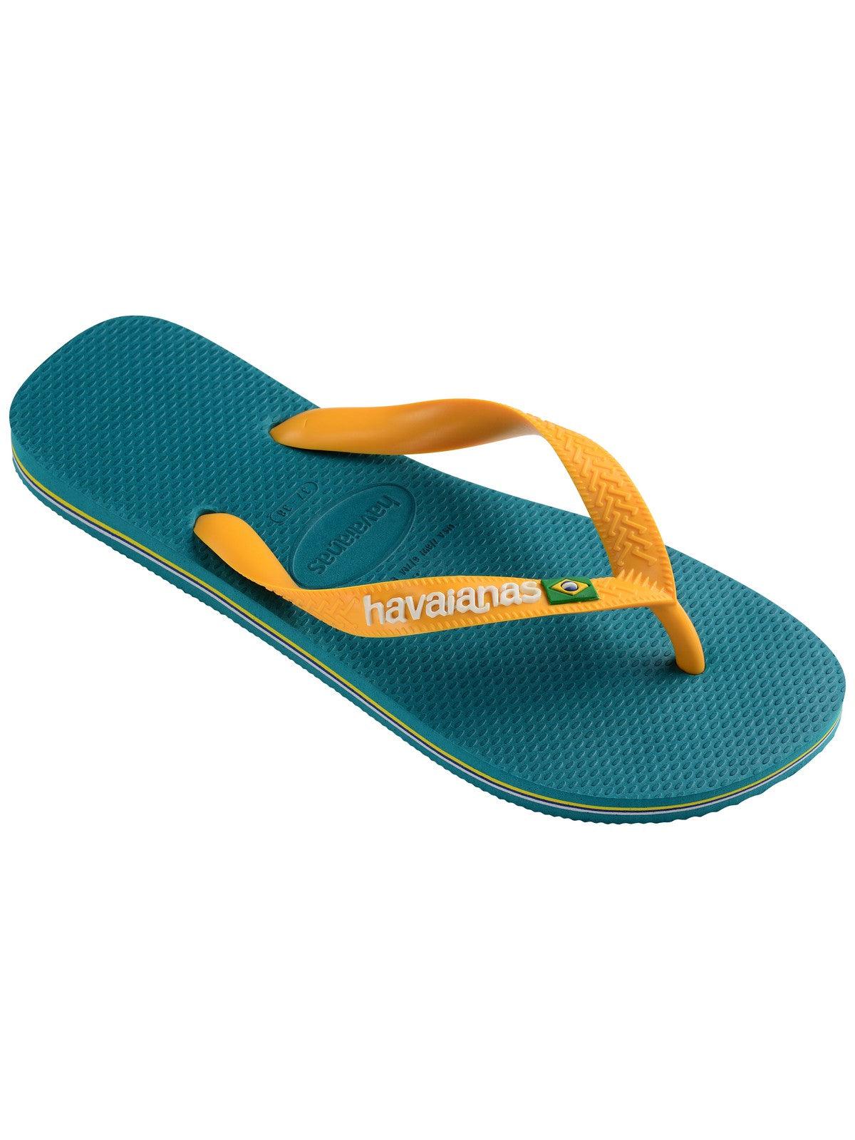 HAVAIANAS Infradito Donna Hav. Brasil logo 4110850.1832 Verde - Stilato