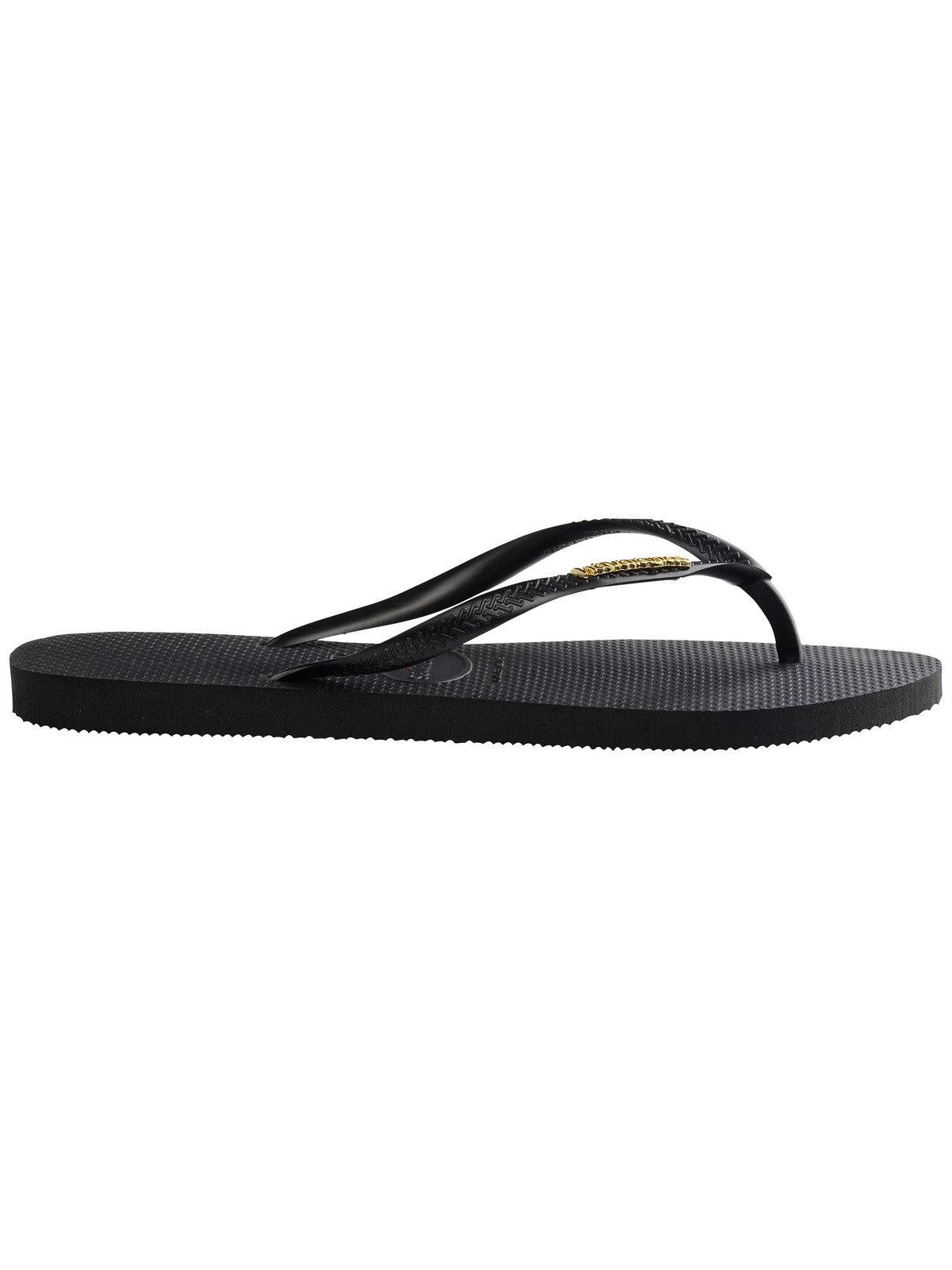 HAVAIANAS Infradito Donna Hav. Slim Logo Metallic 4119875.1924 Nero - Stilato