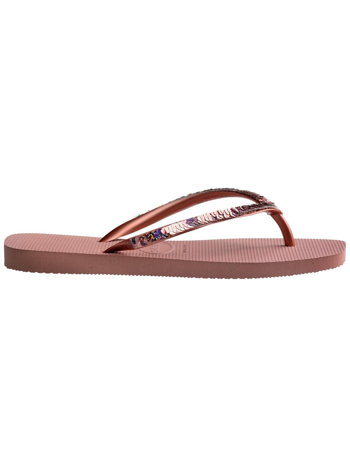 HAVAIANAS Infradito Donna Hav. Square magic sequin 4148272.3544 Rosa - Stilato