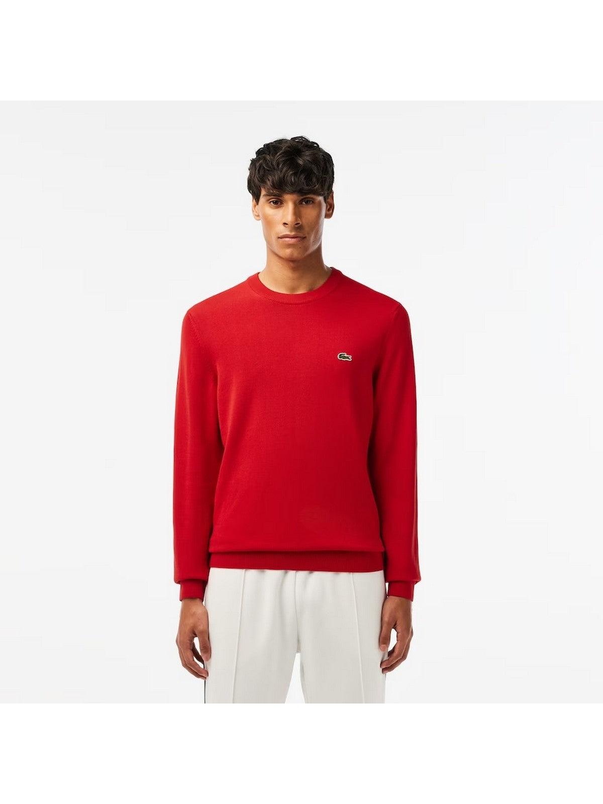 LACOSTE Maglione Uomo AH1985 240 Rosso - Stilato