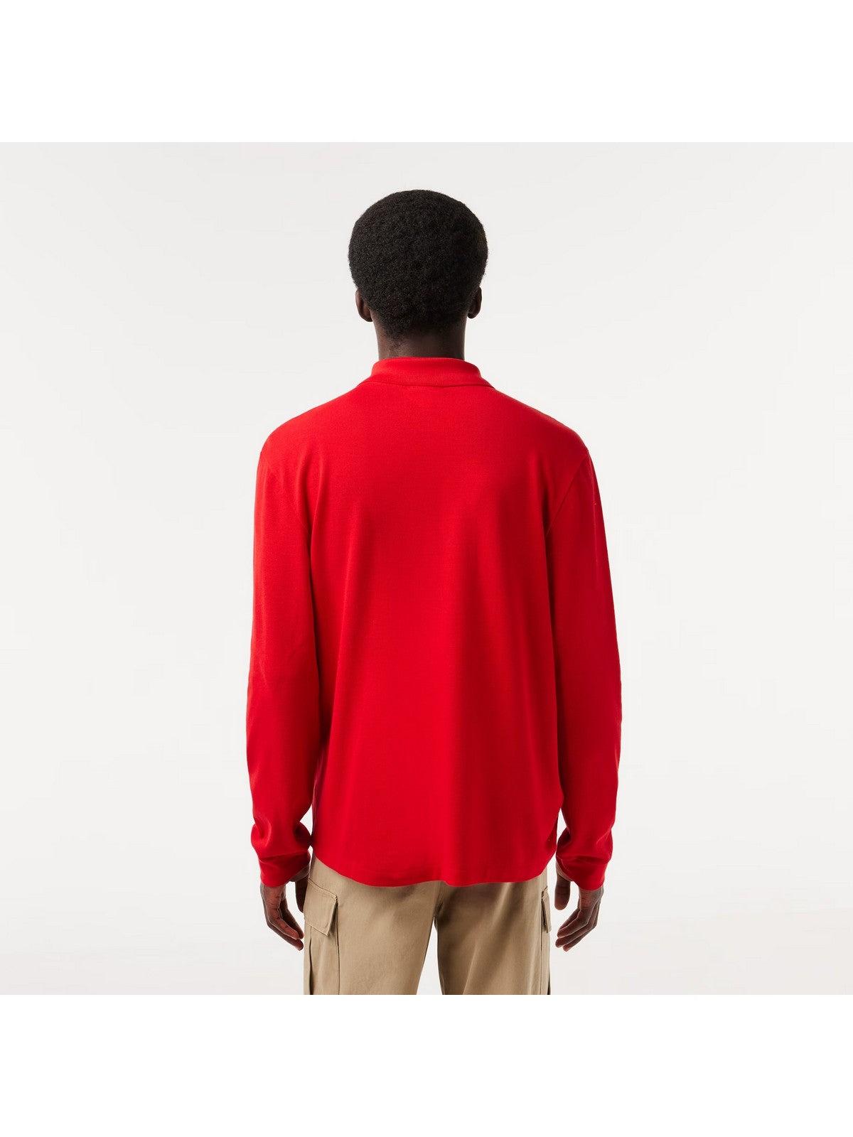 LACOSTE Men s T Shirt and Polo L1312 240 Red Stilato