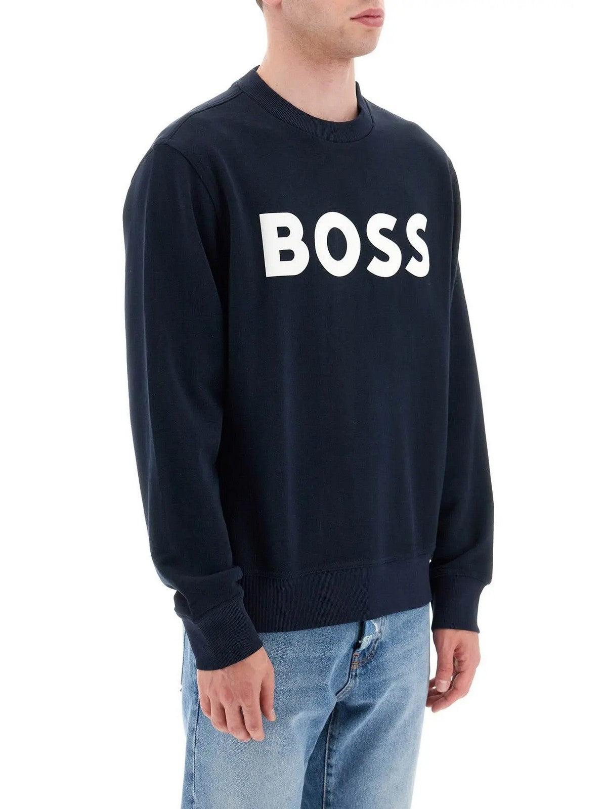 HUGO BOSS Felpa Uomo 50496642 404 Blu - Stilato