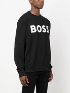 HUGO BOSS Felpa Uomo 50496642 001 Nero - Stilato