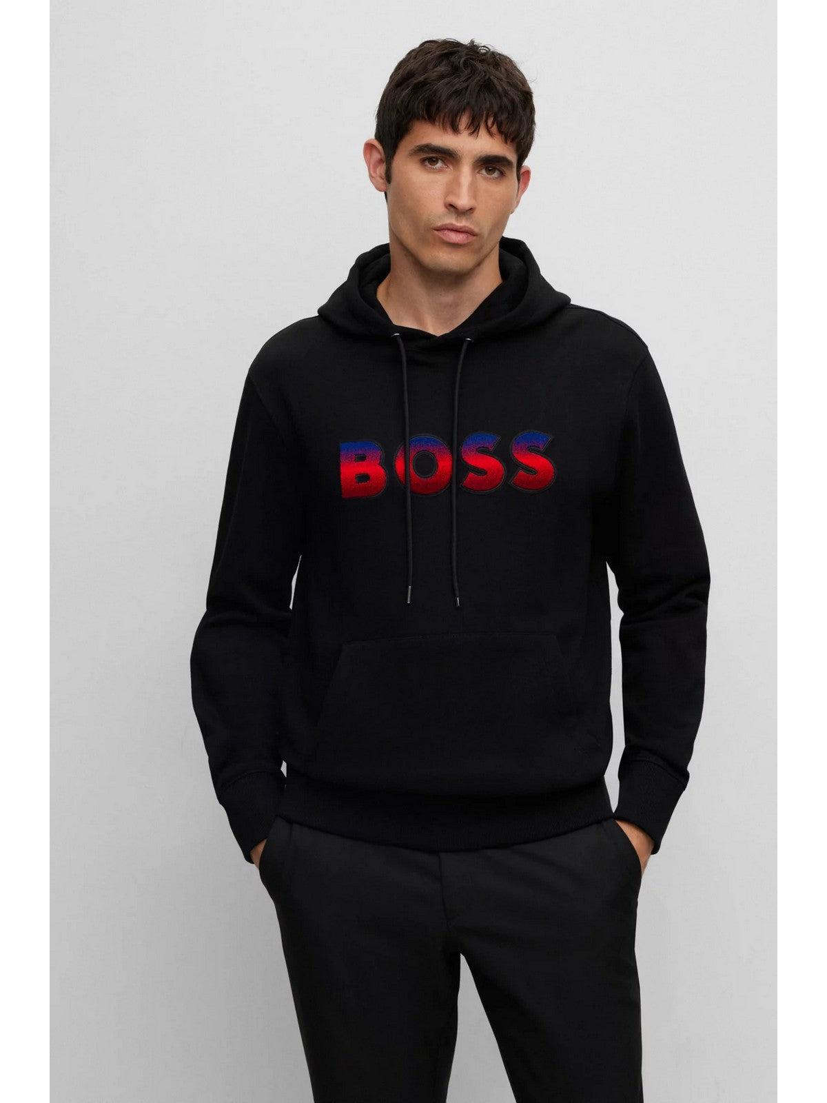 HUGO BOSS Felpa Uomo 50499560 001 Nero - Stilato