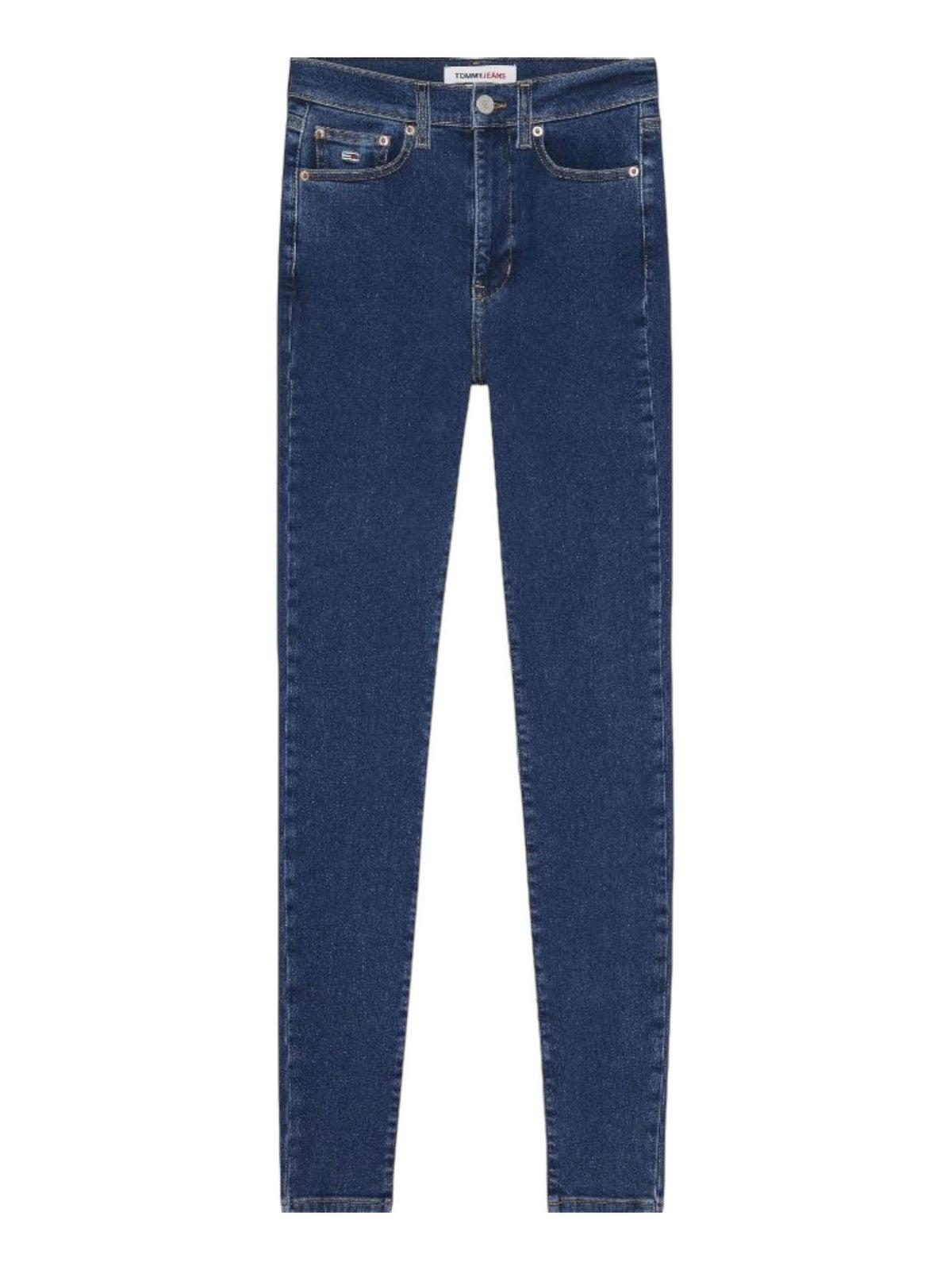 TOMMY HILFIGER Jeans Donna DW0DW16010 1BK Blu - Stilato