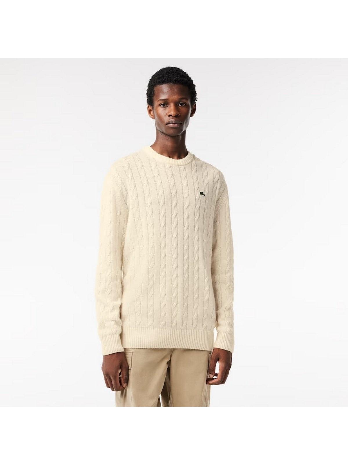 LACOSTE Maglione Uomo AH8566 XFJ Bianco - Stilato