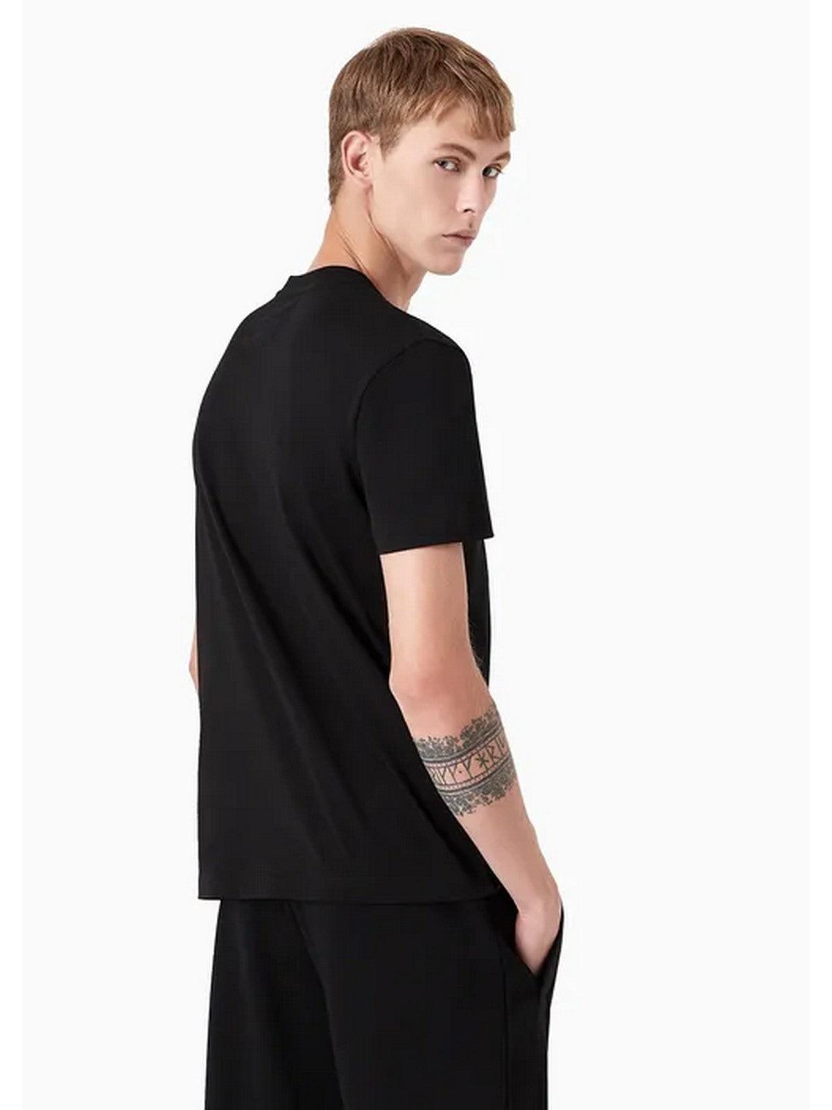EMPORIO ARMANI 男士T 恤和Polo 衫8N1TN5 1JPZZ 0021 黑色– Stilato