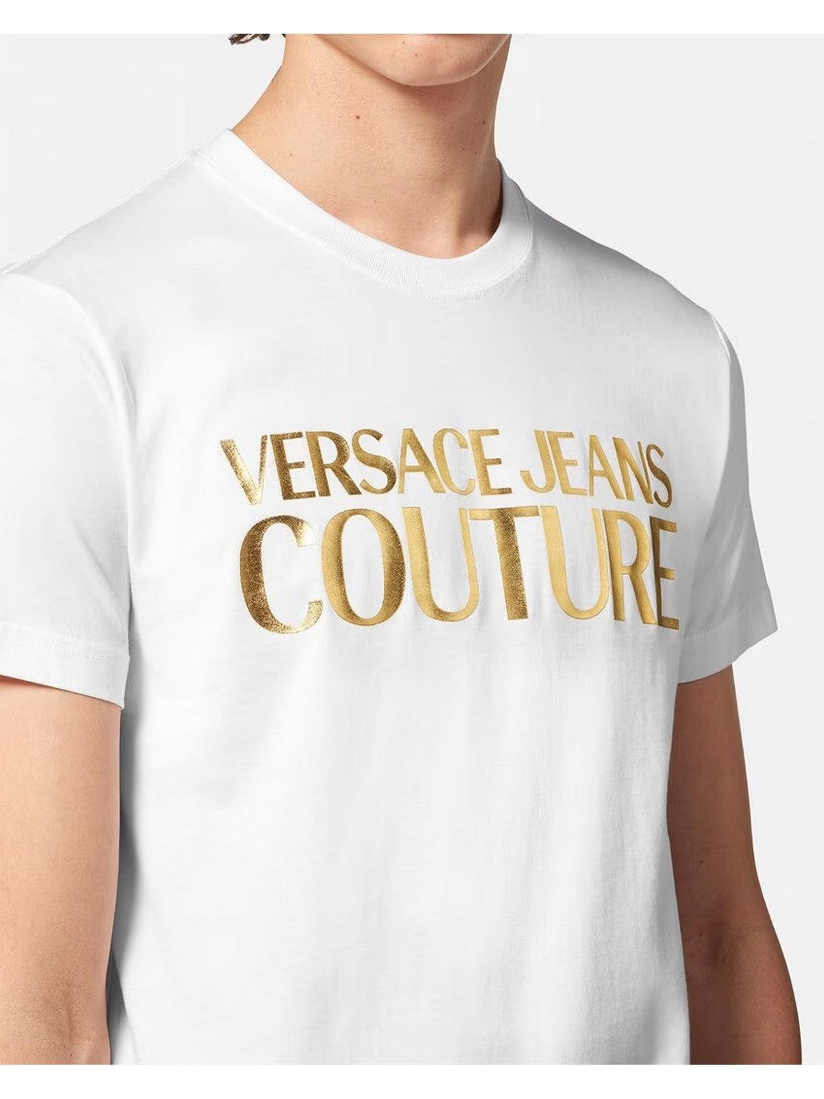 VERSACE JEANS COUTURE Men s T Shirt and Polo 75GAHT01 CJ00T G03 White Stilato