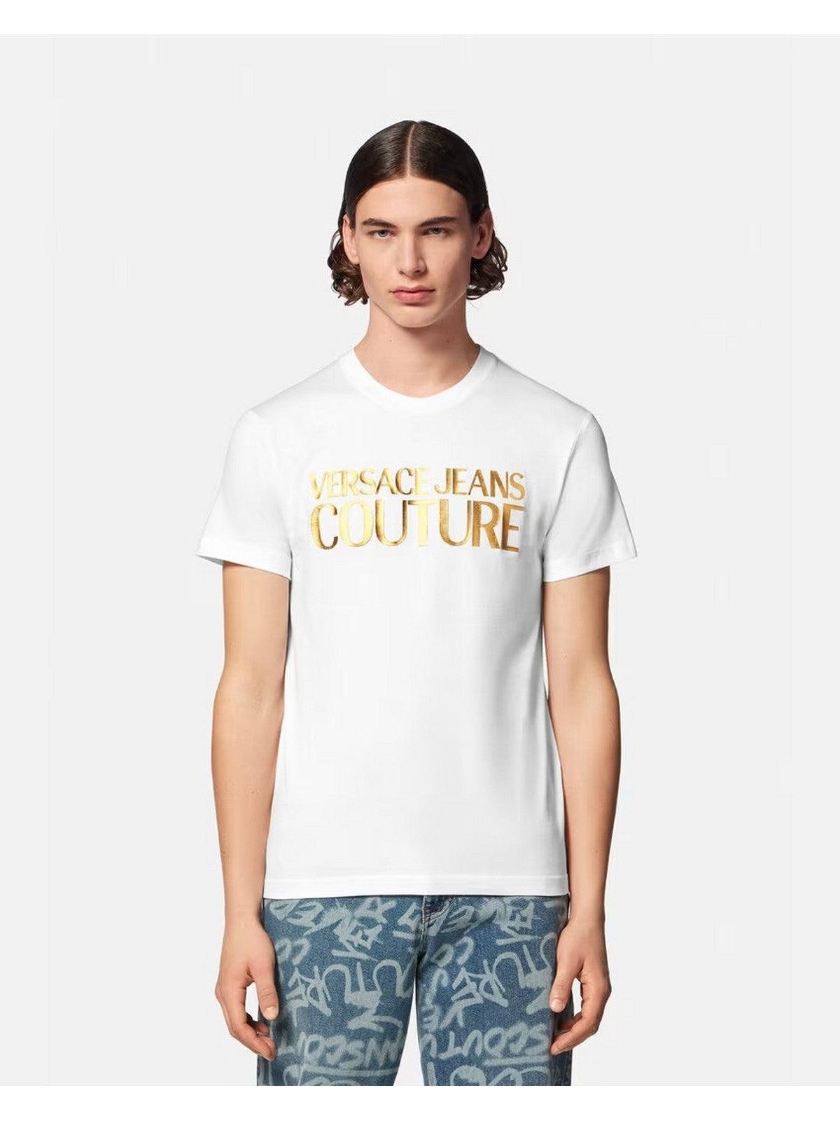 VERSACE JEANS COUTURE T-Shirt e Polo Uomo 75GAHT01 CJ00T G03 Bianco - Stilato