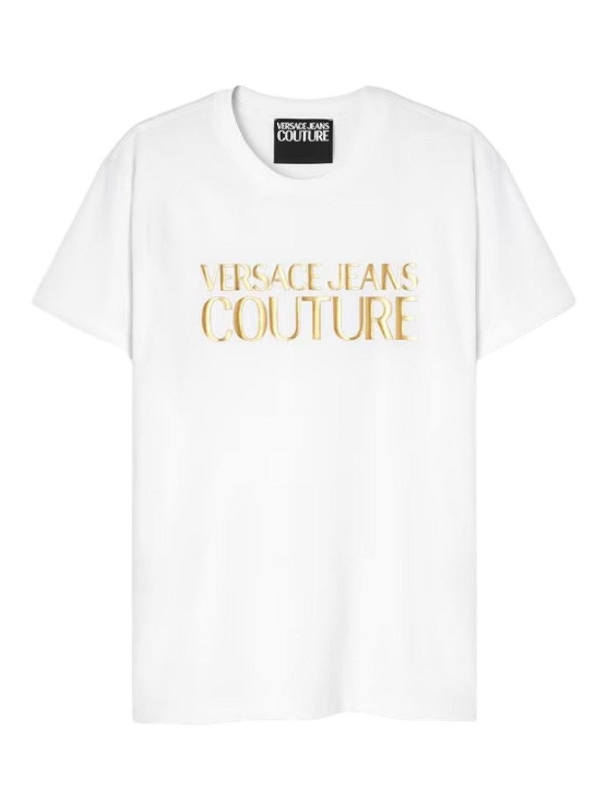 VERSACE JEANS COUTURE T-Shirt e Polo Uomo 75GAHT01 CJ00T G03 Bianco - Stilato