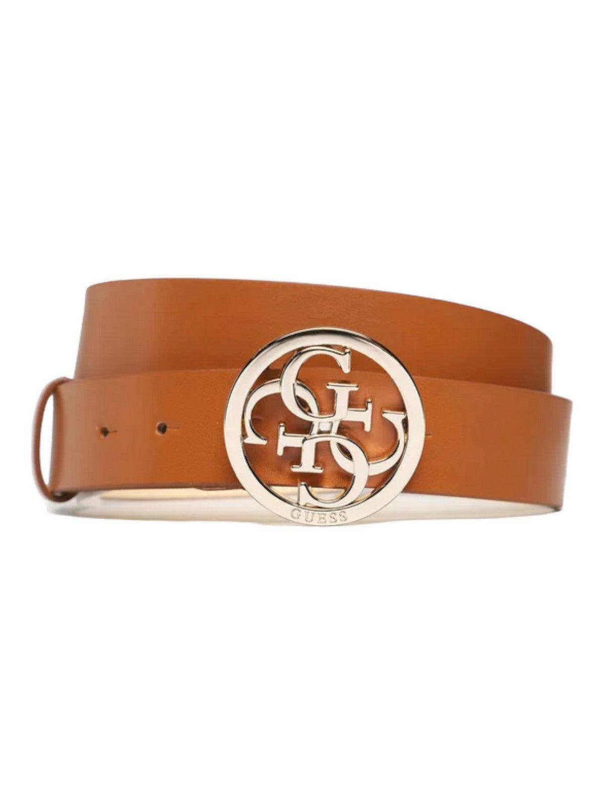 Guess belt brown best sale