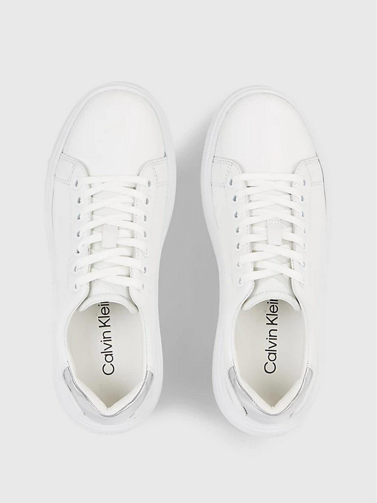 CALVIN KLEIN Sneaker Donna HW0HW02005 0K6 Bianco - Stilato