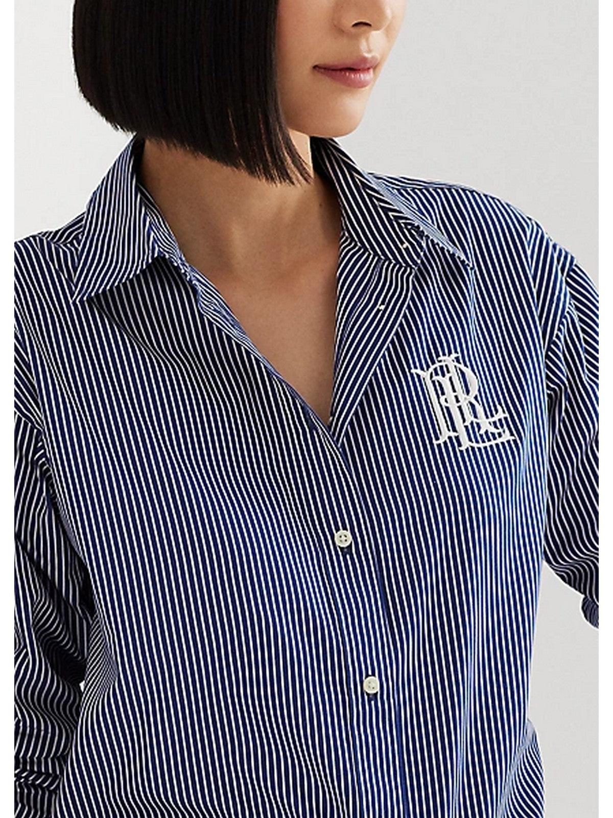 LAUREN RALPH LAUREN Camicia Donna 200928499 002 Blu - Stilato