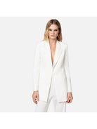 ELISABETTA FRANCHI Abito Donna TP00141E2 360 Avorio - Stilato