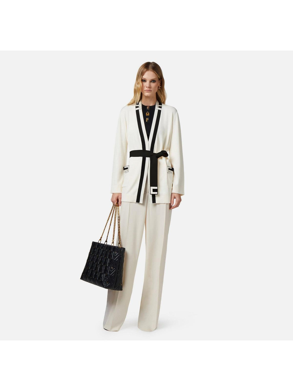 ELISABETTA FRANCHI Cardigan Donna MK06S41E2 193 Avorio - Stilato