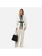 ELISABETTA FRANCHI Cardigan Donna MK06S41E2 193 Avorio - Stilato