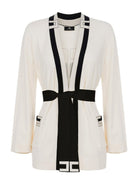 ELISABETTA FRANCHI Cardigan Donna MK06S41E2 193 Avorio - Stilato