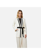 ELISABETTA FRANCHI Cardigan Donna MK06S41E2 193 Avorio - Stilato