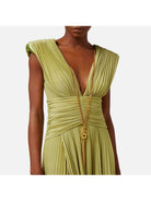 ELISABETTA FRANCHI Abito Donna AB56341E2 105 Verde - Stilato