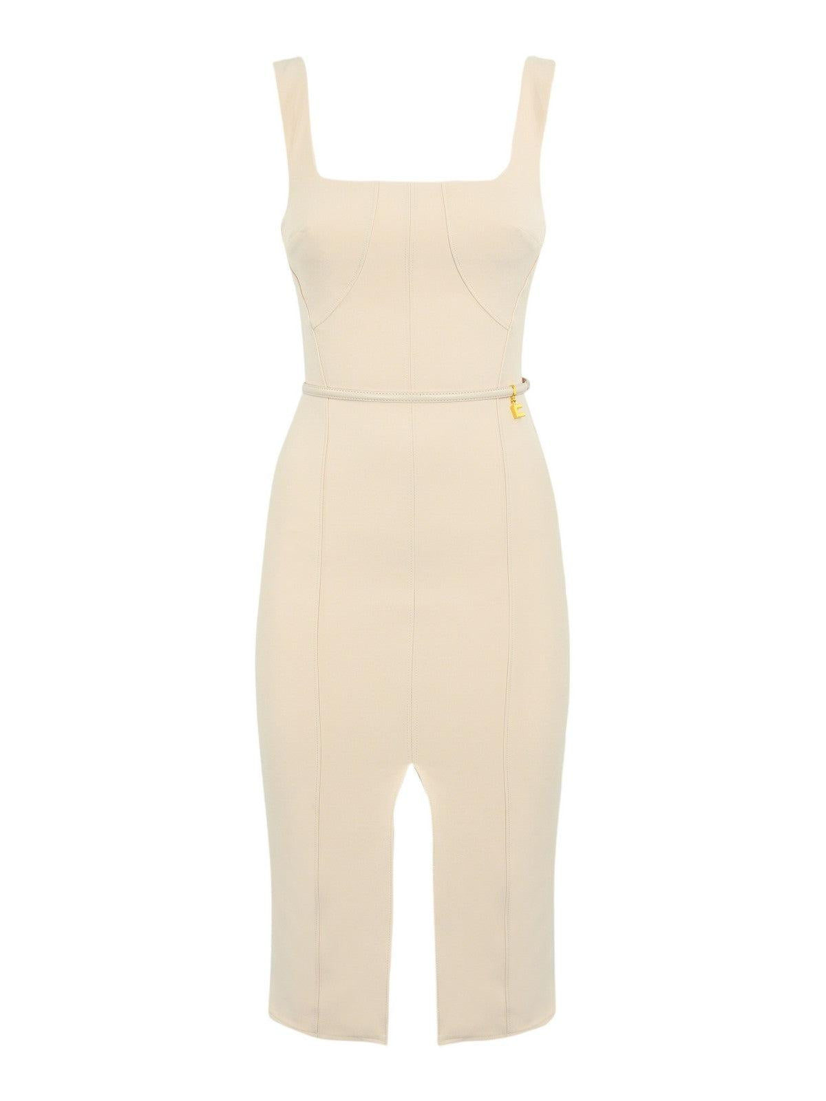 ELISABETTA FRANCHI Abito Donna AB53841E2 193 Avorio - Stilato