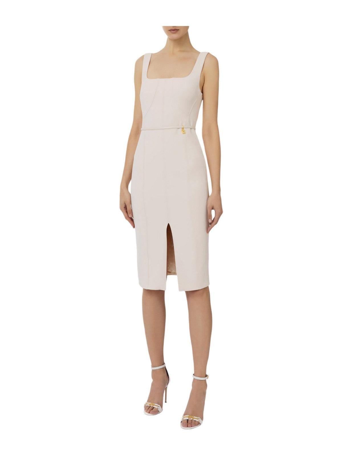 ELISABETTA FRANCHI Abito Donna AB53841E2 193 Avorio - Stilato