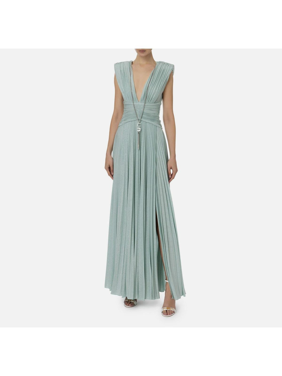 ELISABETTA FRANCHI Abito Donna AB56341E2 BV9 Verde - Stilato