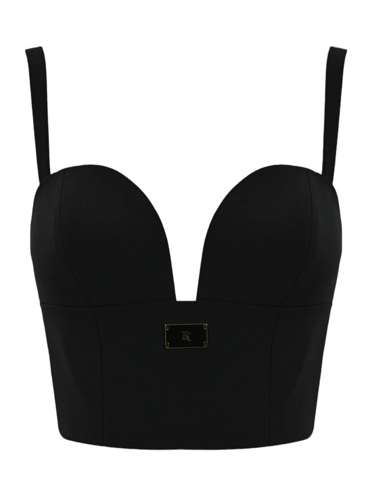 ELISABETTA FRANCHI Top Donna TO00941E2 110 Nero - Stilato