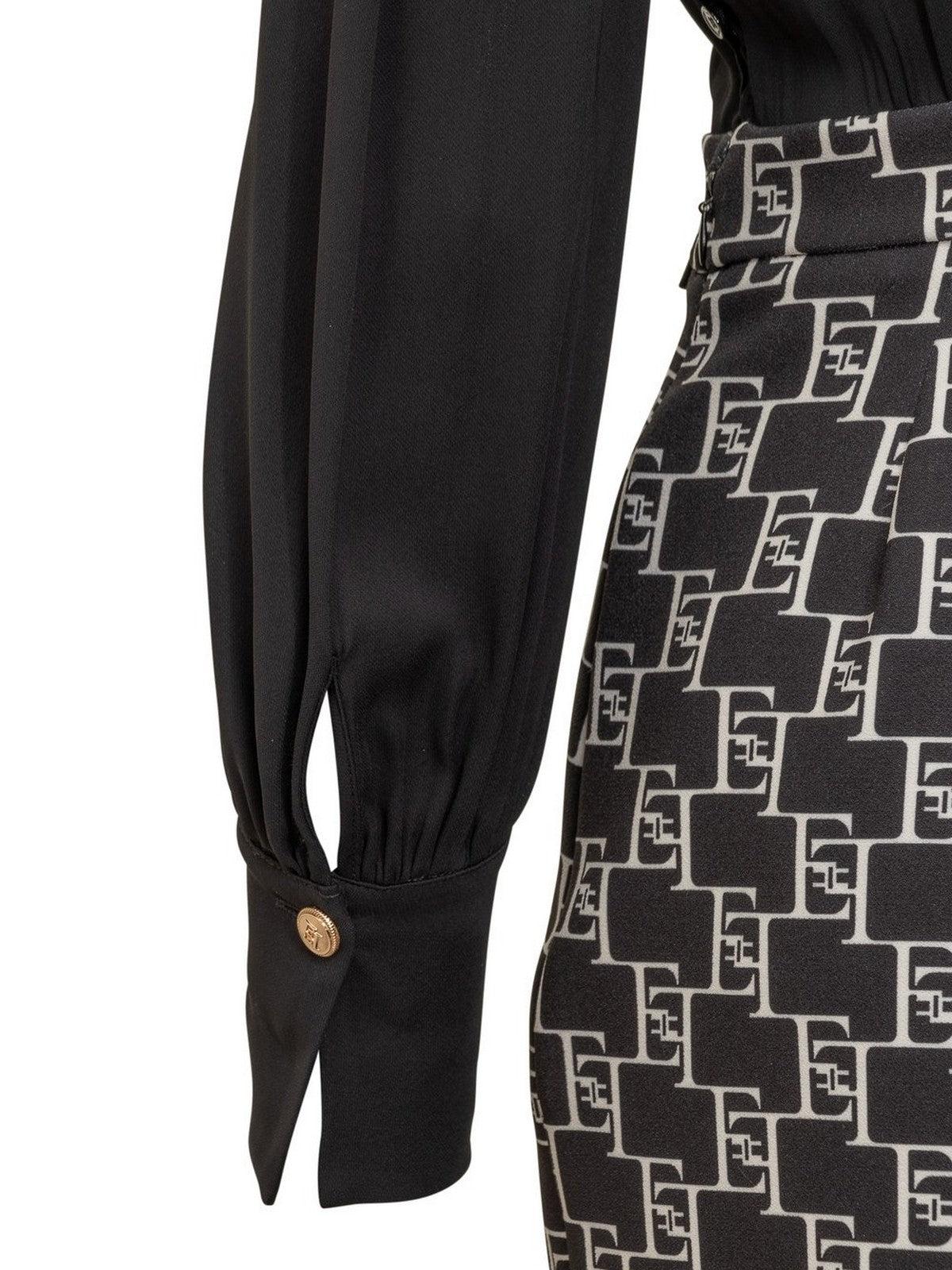 ELISABETTA FRANCHI Abito Donna AB50941E2 685 Nero - Stilato