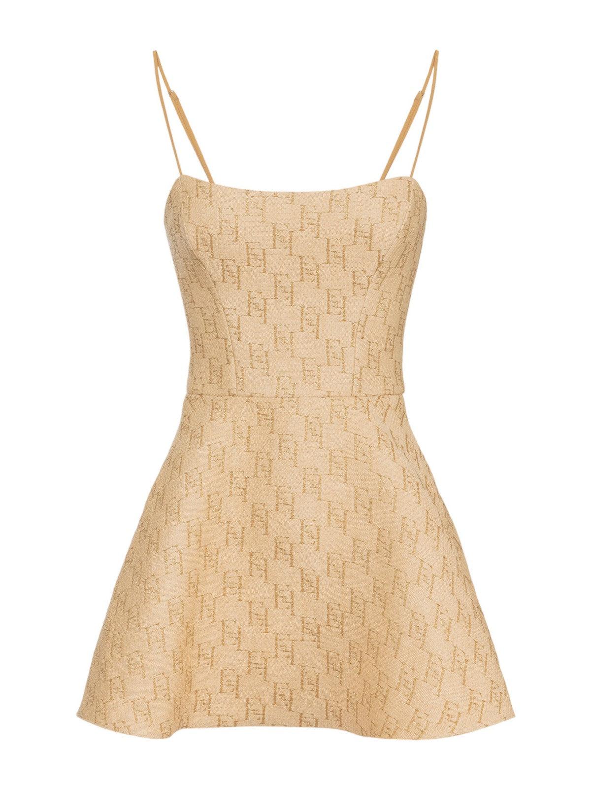ELISABETTA FRANCHI Abito Donna AB64142E2 CE1 Beige - Stilato