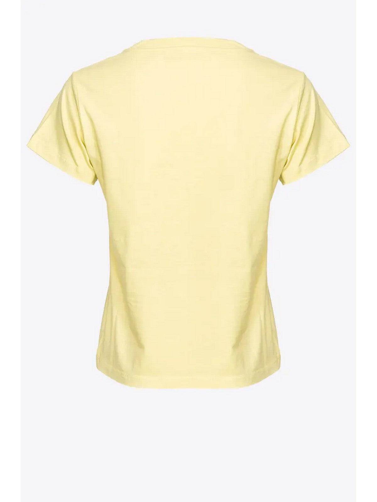 PINKO T-Shirt e Polo Donna Basico 100373-A1N8 H23 Giallo - Stilato