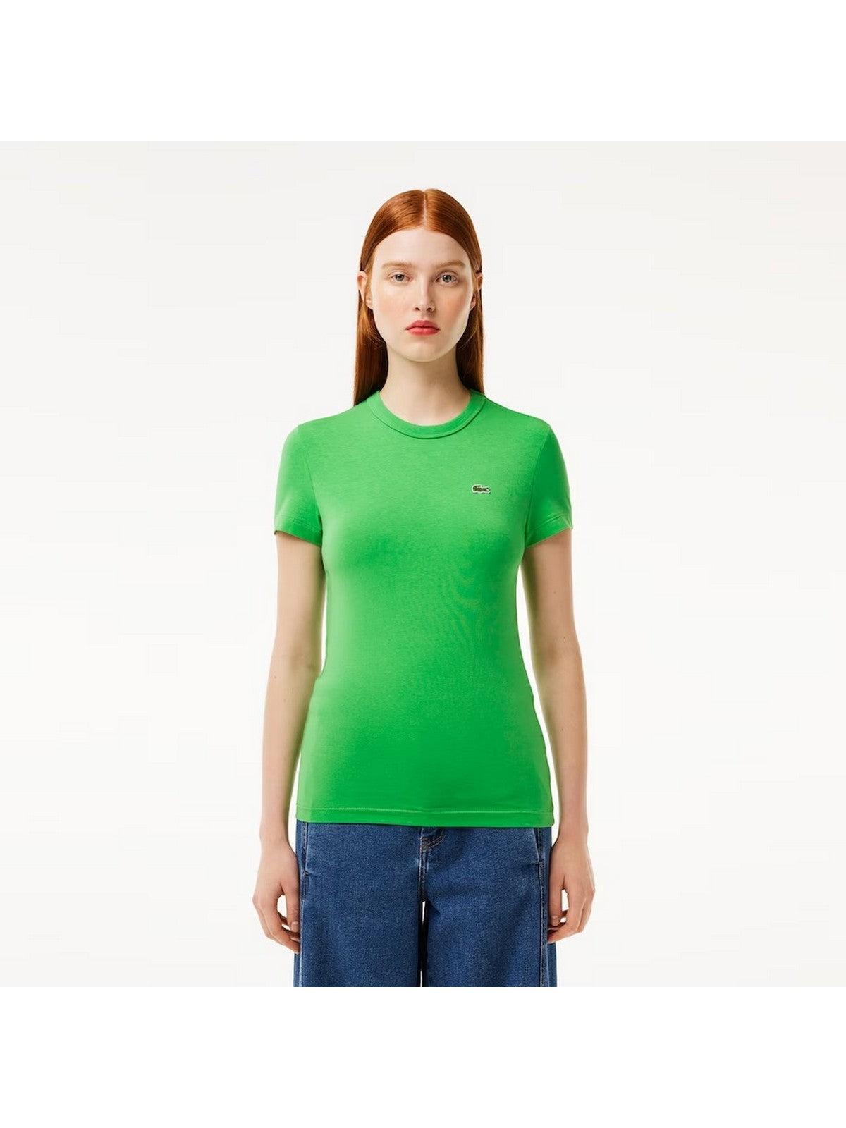 LACOSTE T-Shirt e Polo Donna TF7218 IXU Verde - Stilato