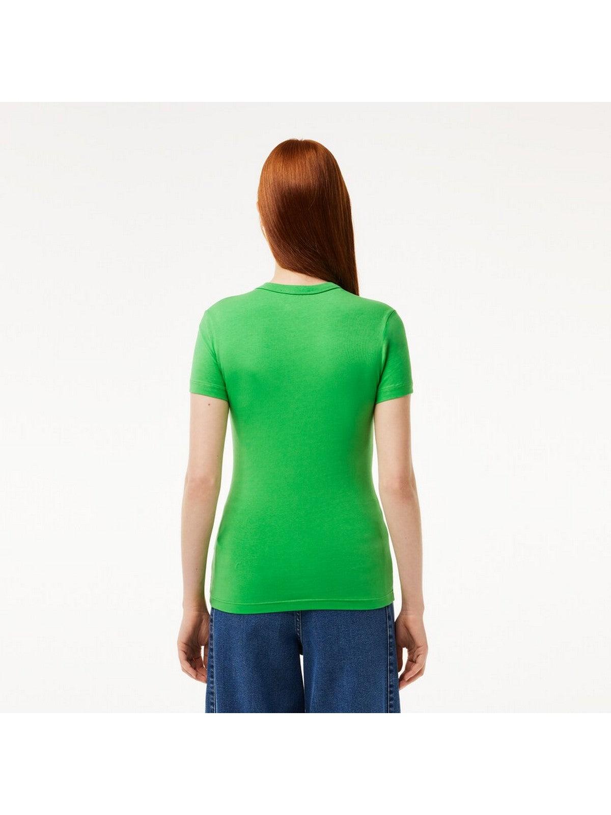 LACOSTE T-Shirt e Polo Donna TF7218 IXU Verde - Stilato