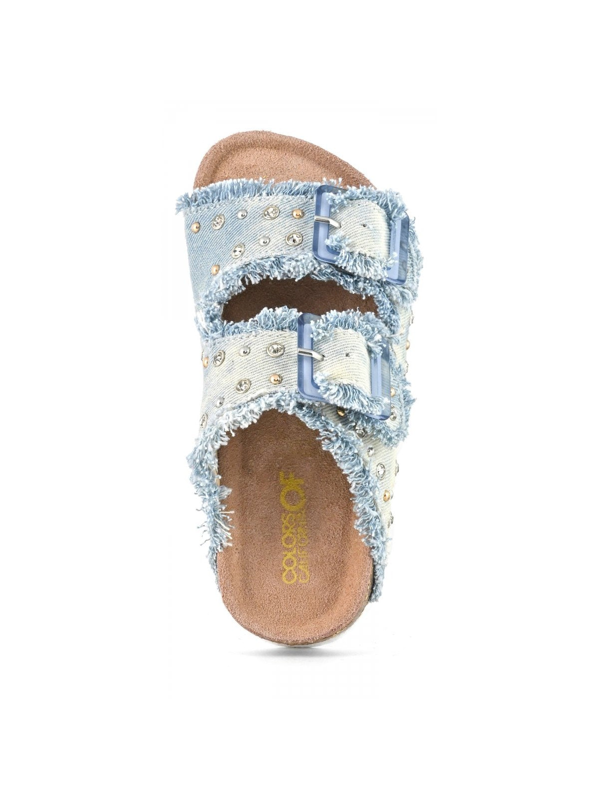 COLORS OF CALIFORNIA Sandalo Bambine e ragazze Denim Sandal With Studs HC.2409 WHI WHITE