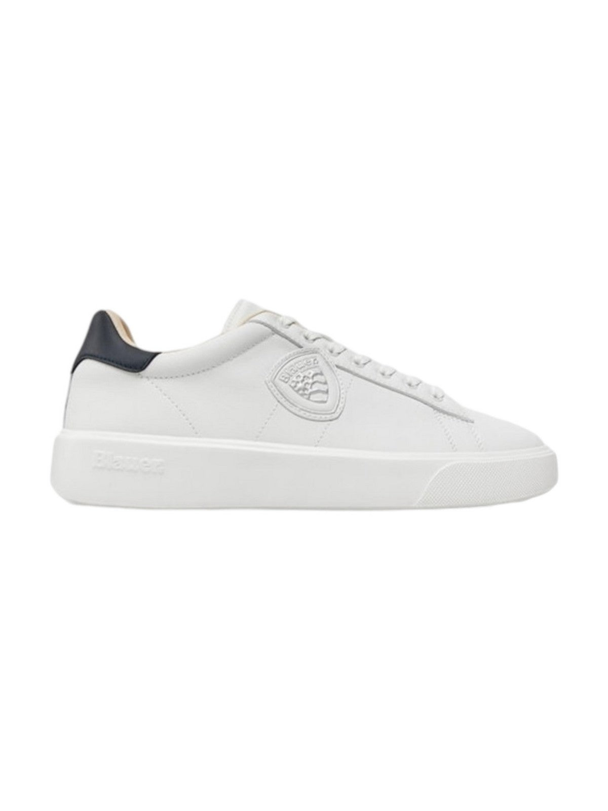 BLAUER Sneaker Uomo BUCK F4BUCK01/LEA WHI/NVY Bianco