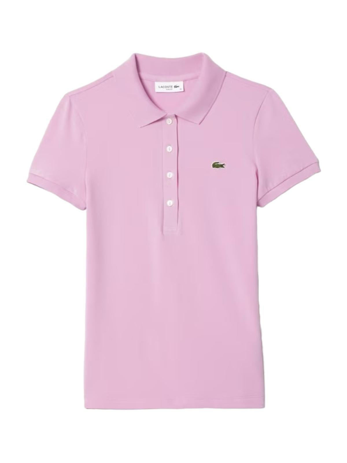 LACOSTE T-Shirt e Polo Donna DF3443 IXV Rosa - Stilato